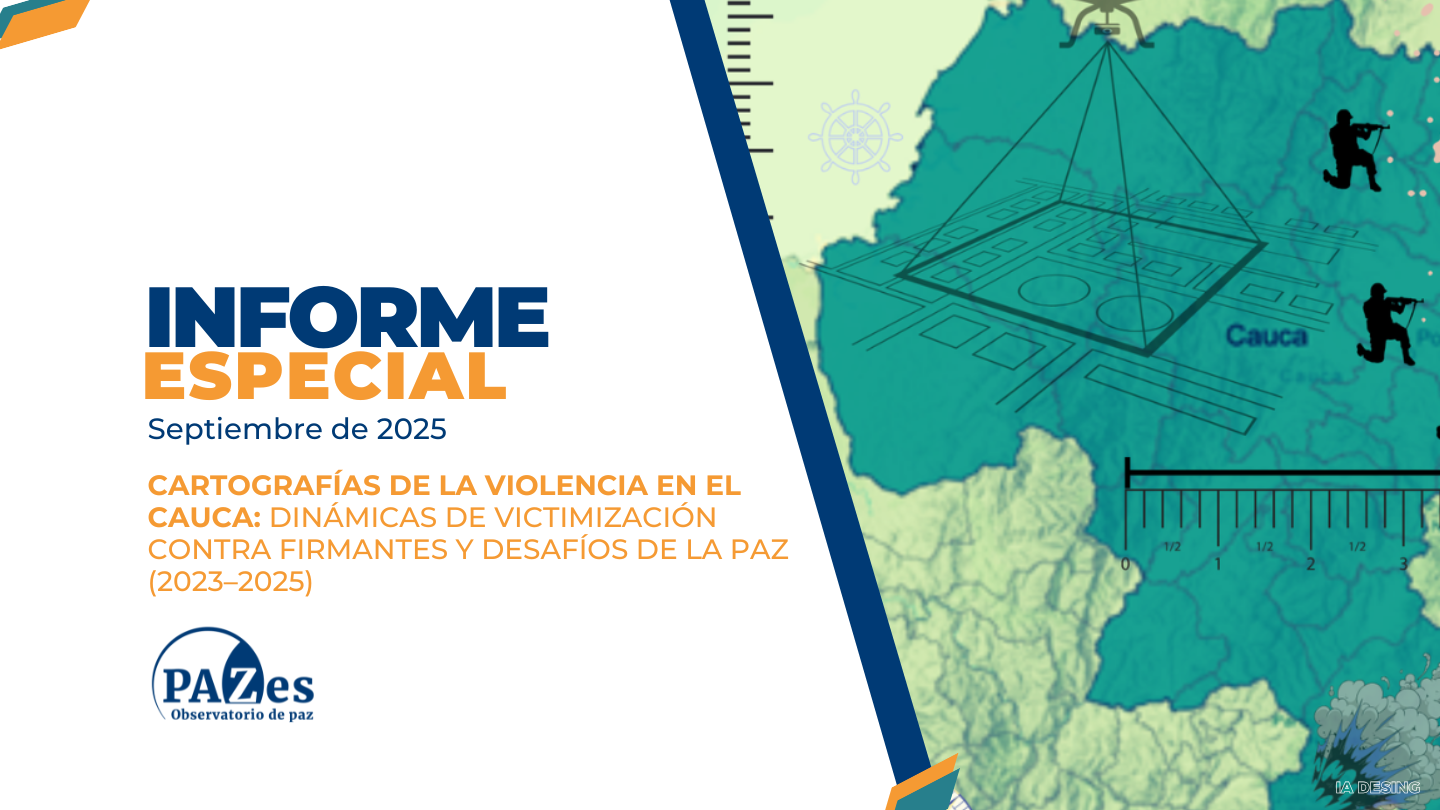 Banner del Informe Especial Cartografías de la Violencia en el Cauca